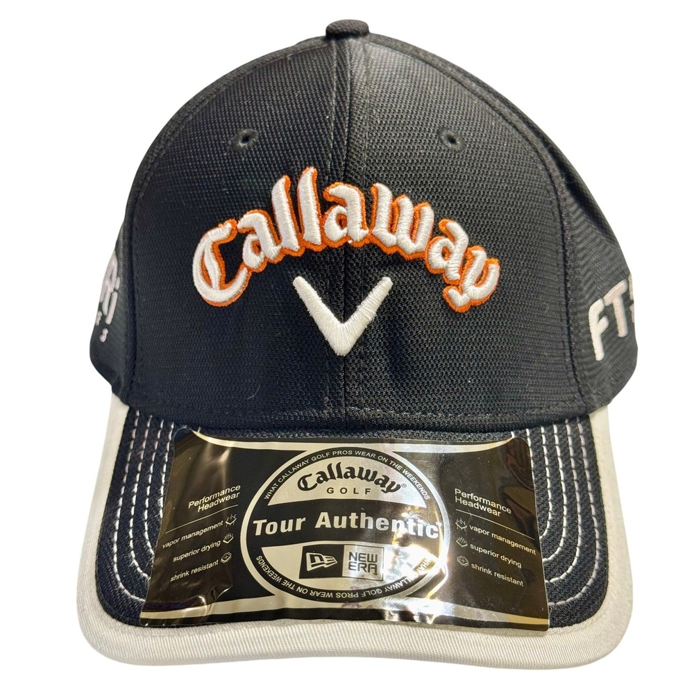 NWT Callaway Golf Hat Mens OSFA Black Tour Authentic New Era Mesh FT Fusion Cap